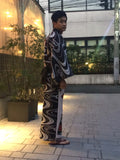 猪鹿蝶片身替ブラック Inoshikacho asymmetry black