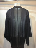 Haori jacket black glen check velvet