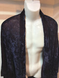 Haori jacket velvet purple