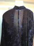 Haori jacket velvet purple