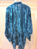 Haori Jacket velvet light blue