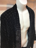 Haori Jacket Black lame velvet