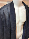 Haori jacket Navy glen check Velvet