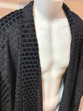 Haori Jacket Black lame square