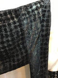 Haori Jacket velvet opal black lame