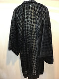 Haori Jacket velvet opal black lame