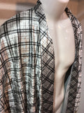 Haori Jacket Velor Silver