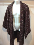 Haori Jacket fancy tweed purple