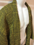 Haori Jacket tweed yellow x black
