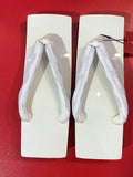 桐下駄 白 ML size (25~28.0cm)