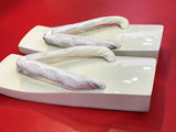 桐下駄 白 ML size (25~28.0cm)