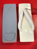桐下駄 白 ML size (25~28.0cm)