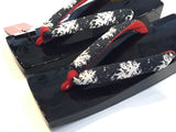 桐下駄 黒 ML size (25.0~28.0cm)