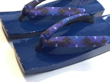 桐下駄 青 ML size (25.0~28.0cm)