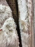 faux fur cape beige フェイクファーケープ