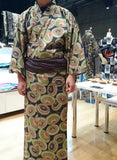 Yukata - Japanese umbrella navy & green