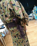 Yukata - Japanese umbrella navy & green