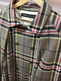 Inverness coat checked wool