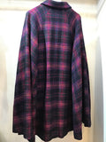 Inverness coat checked tweed