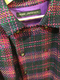 Inverness coat checked tweed