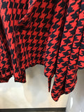 Trench cape coat red レッド千鳥