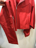 Moto jacket leather haori RED ライダースジャケット