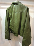 Moto jacket leather haori KAHKI ライダースジャケット