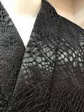 Kimono double black  レースシャンタン袷