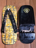 和紙桐下駄 グリーン 仕官  size S (22.0-24.5cm)