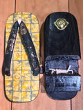 和紙桐下駄 グリーン 仕官  size S (22.0-24.5cm)