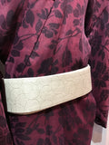 Kimono Flower Bordeaux X Red double chiffon