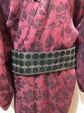 Kimono Flower Bordeaux X Red double chiffon
