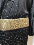 Kimono  double chiffon black X white
