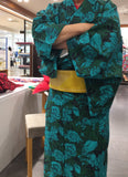 Yukata - flower green
