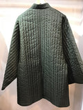 China coat quilting Khaki x Orange