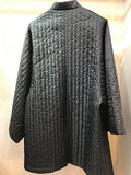 China coat quilting Black x Red