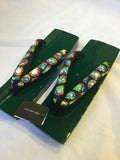 桐下駄 緑 ML size (25.0~28.0cm)