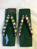 桐下駄 緑 ML size (25.0~28.0cm)