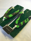 桐下駄 緑 ML size (25.0~28.0cm)