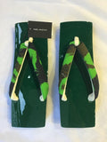 桐下駄 緑 ML size (25.0~28.0cm)