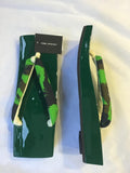 桐下駄 緑 ML size (25.0~28.0cm)