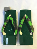 桐下駄 緑 S size (22.5~24.0cm)