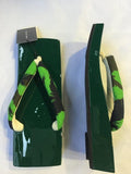 桐下駄 緑 S size (22.5~24.0cm)
