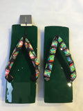 桐下駄 緑 S size (22.5~24.0cm)