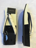 桐下駄 白黒バイカラー ML size (25~28.0cm)