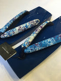 桐下駄 青 ML size (25.0~28.0cm)