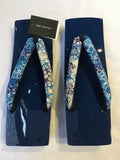 桐下駄 青 ML size (25.0~28.0cm)