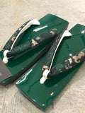 桐下駄 緑 S size (22.5~24.5cm用)