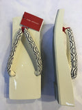 桐下駄 白 S size (22.5~24.0cm)