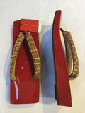 桐下駄 赤 ML size (25~28.0cm)